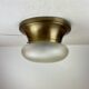 Brass & Murano Glass Ceiling Lamp, Italy, 1960s