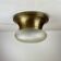 Brass & Murano Glass Ceiling Lamp, Italy, 1960s