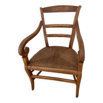 Louis Philippe straw chair