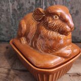 Vintage tureen for pâté rabbit shaped