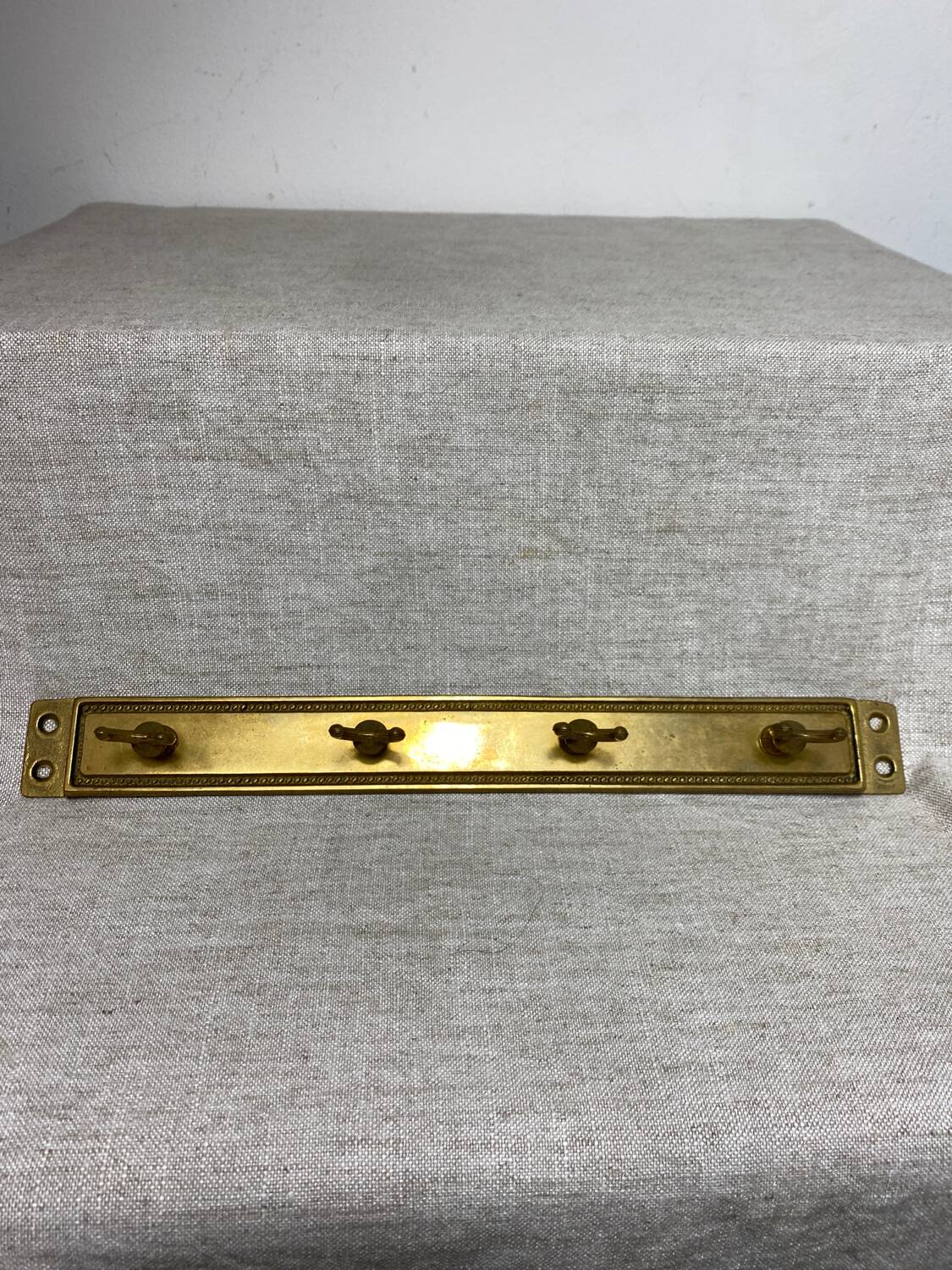 Brass coat hooks with four hooks