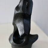 Free-form ceramic, painted black, 1969