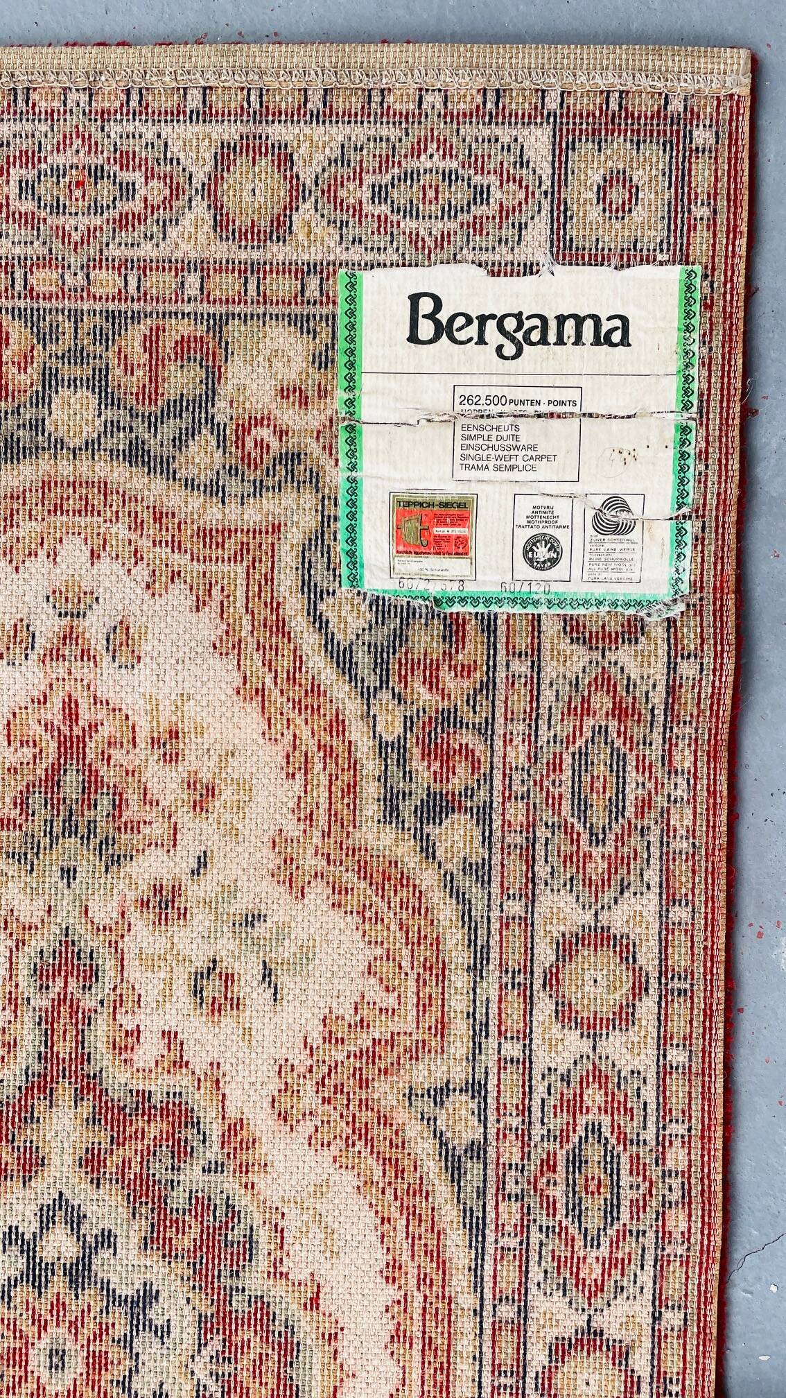 Carpet rug seal pure wool vintage