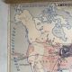 Vintage school map double-sided "South America / North America"