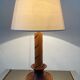 Lampe vintage en bois années 60-70
