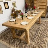 Farmhouse table with 2 extensions