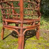 Rattan armchair from the 50s-60s