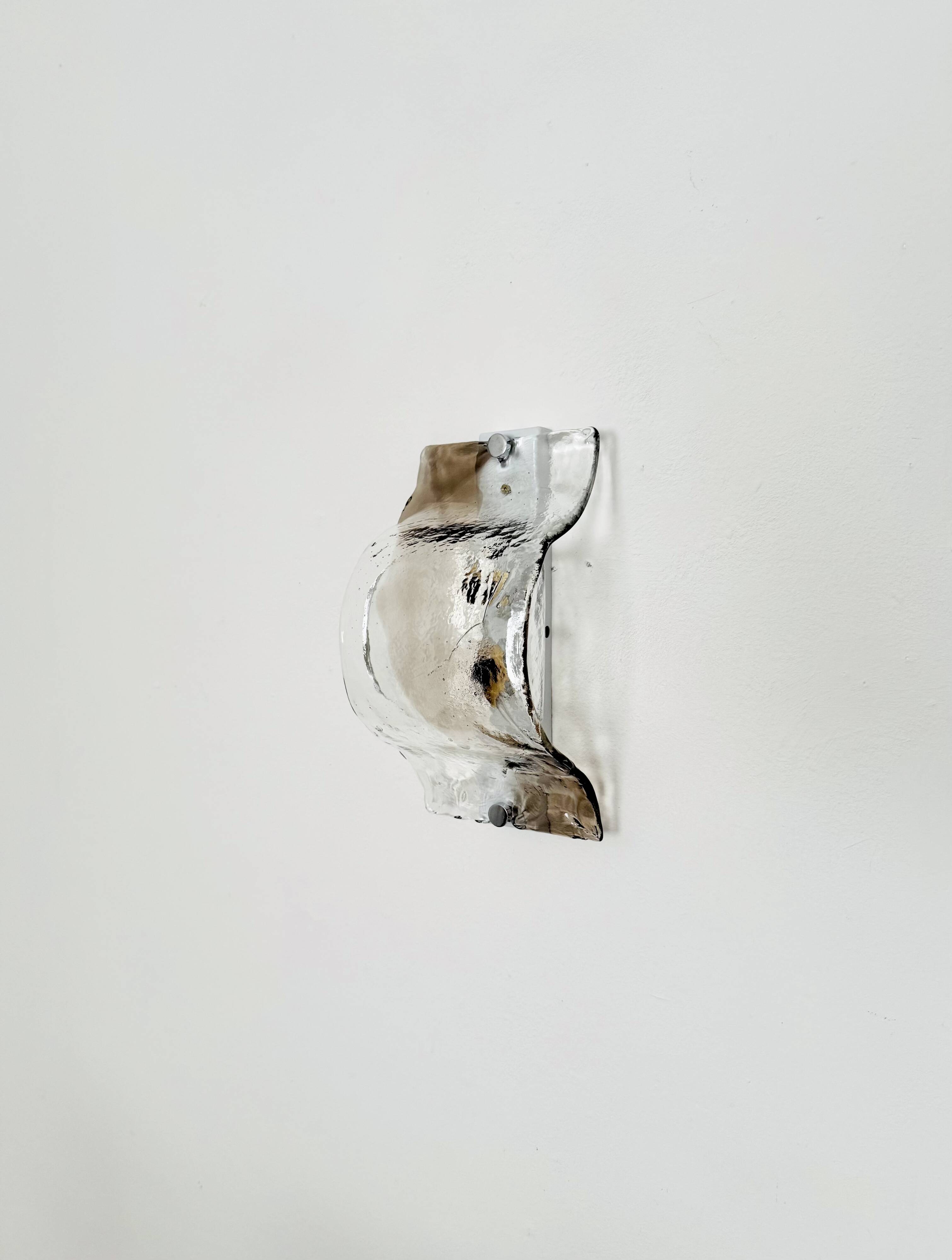 Ensemble de 3 lampes murales ou de plafond en verre de Murano par Carlo Nason pour Mazzega