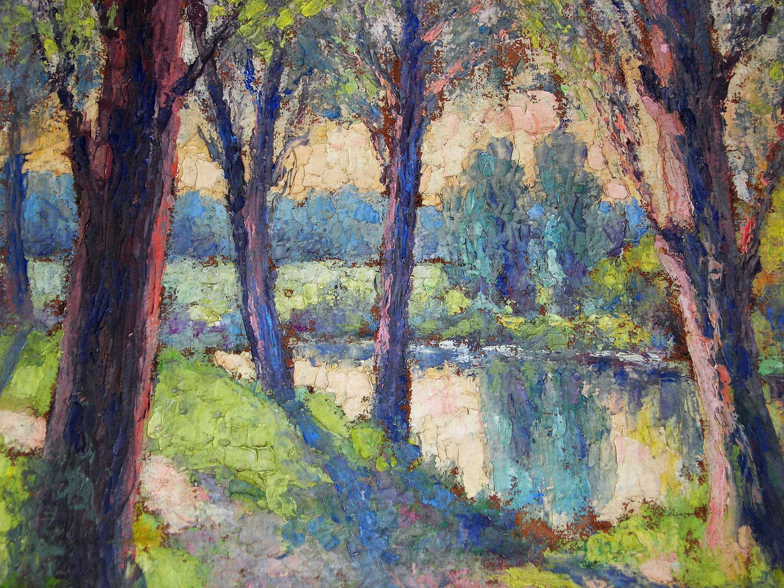 Landscape "Riverside" of Waelter-Otten 1897-1972