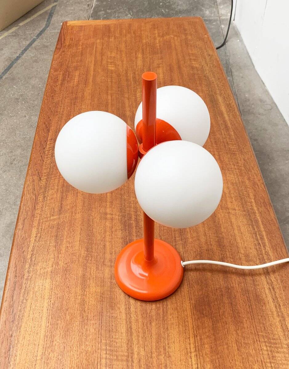 German table lamp from the mid-century space age by Kaiser Idell / Kaiser Leuchten.