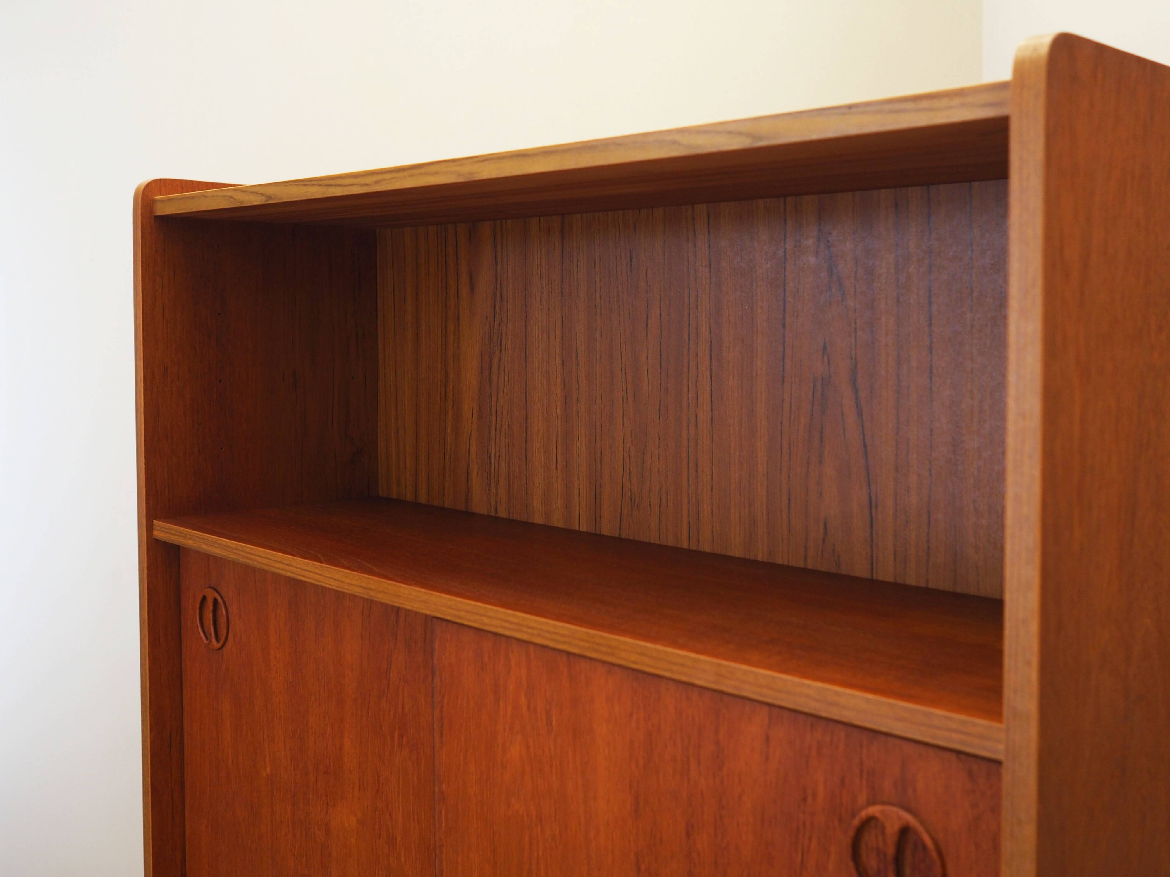 Teak bookcase, Danish design, 1960s, production: Denmark