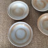 Series of 8 stoneware plates