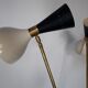 Charleston lamp with 3 two-tone diabolos, Mid-Century 1950s design