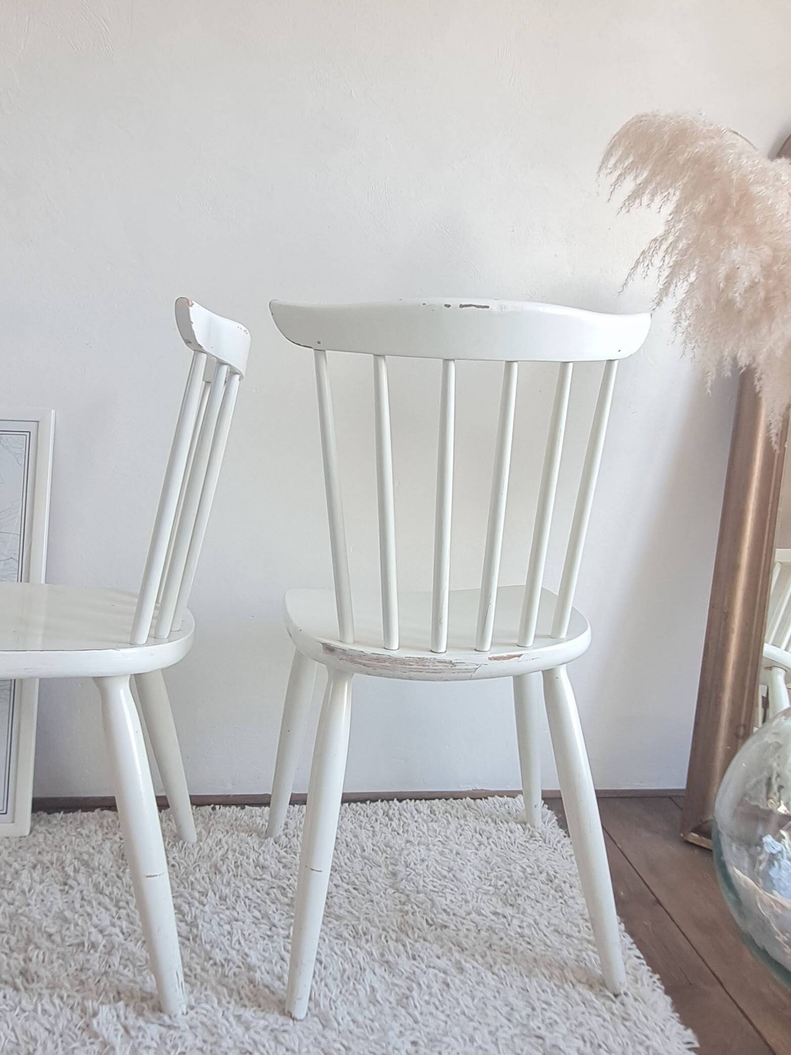 Set of six vintage Scandinavian chairs