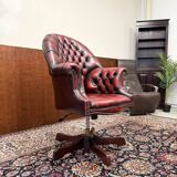 English Springvale Chesterfield Office Chair Oxlbood