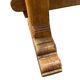 XL vintage brutalist wooden dining table