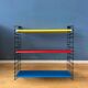 Vintage yellow, red and blue Tomado wall system - shelves - rack - unit