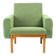 Midcentury Armchair In Fabric & Beech, Czechoslovakia 1960s