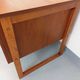 Double-sided executive desk sled legs vintage Scandinavian style in teak from the 60s