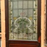 Door and impost in stained glass Art Deco early twentieth century