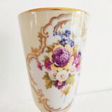 Limoges porcelain cone vase
