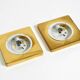 Two 1970s brass wall lamps by Rolf Krüger for Heinz Neuhaus Leuchten