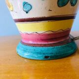 Majolica Italy ceramic lamp base