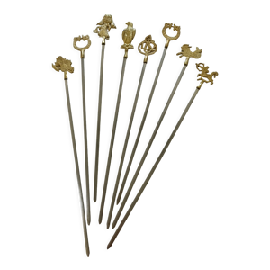 Brochettes vintage métal
