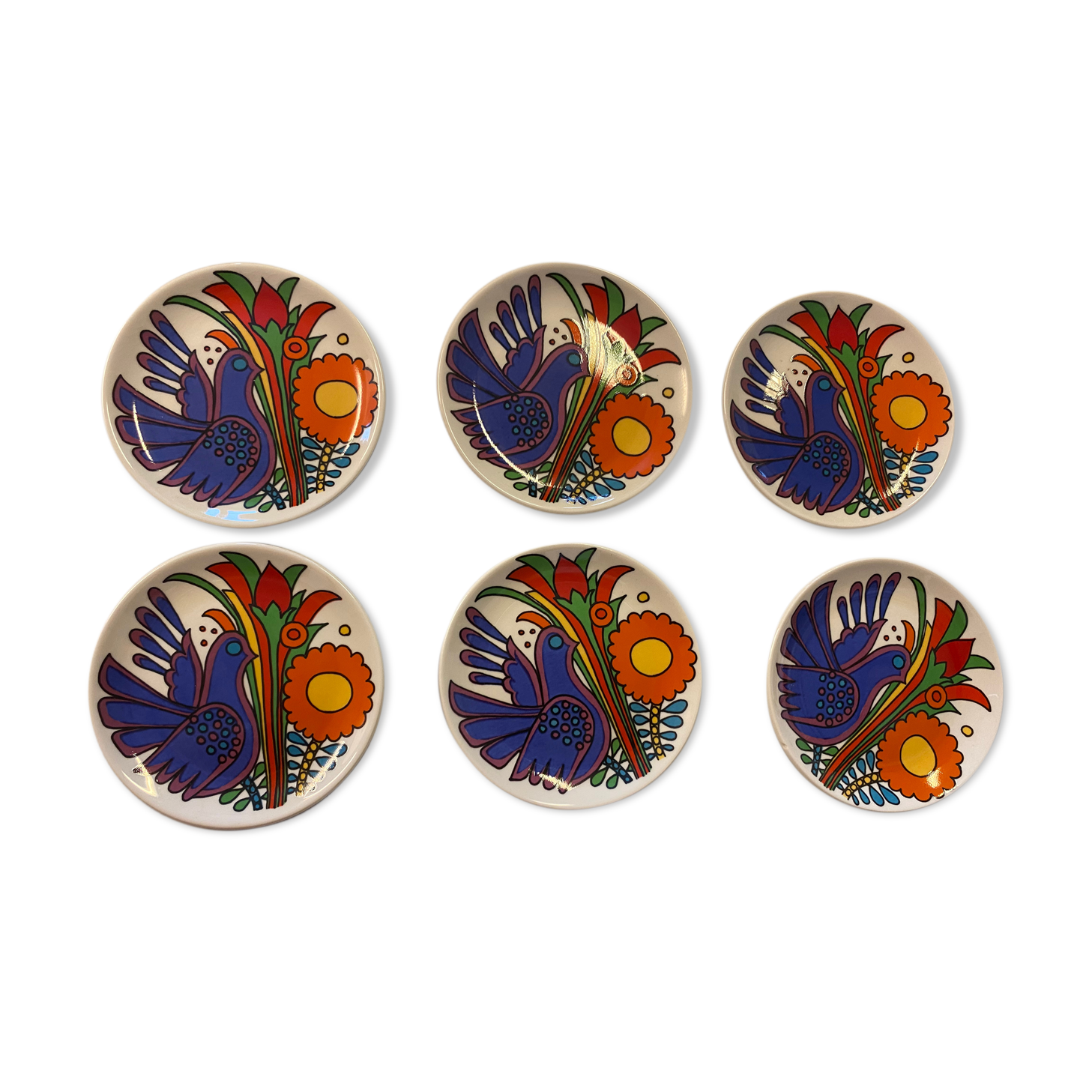 Six saucers Villeroy Boch Acapulco