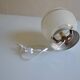 Art deco frosted glass ball table lamp