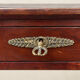 Empire style flat desk in mahogany