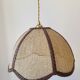 Suspension en rabane et cuir