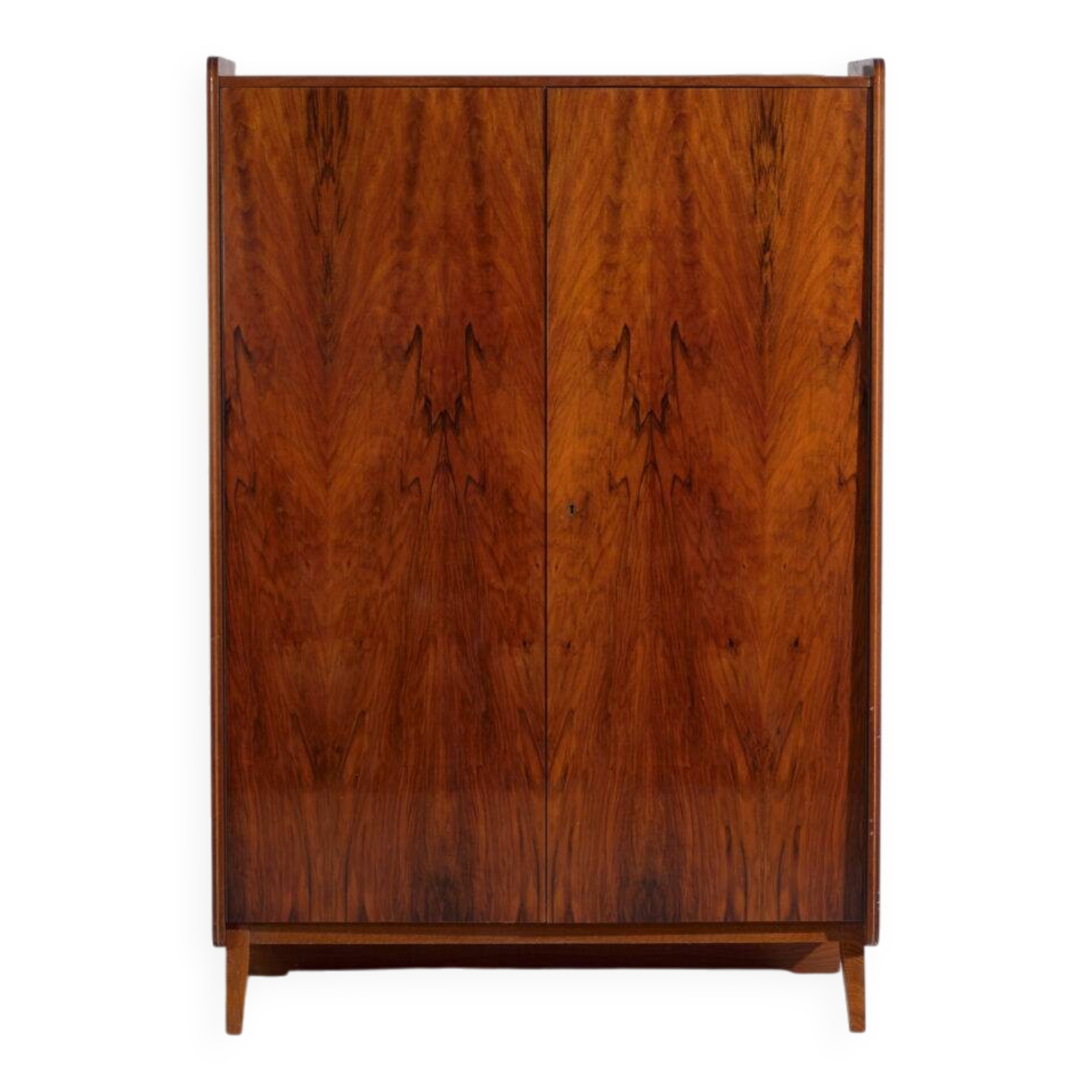 Armoire mid-century en palissandre – Tchécoslovaquie, attribuée à Pravánec, années 1950