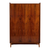 Mid-century wardrobe in rosewood – Czechoslovakia, attributed to Pravánec, 1950s
