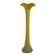 Vintage yellow glass paste vase