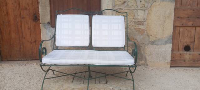 Canape fer forge