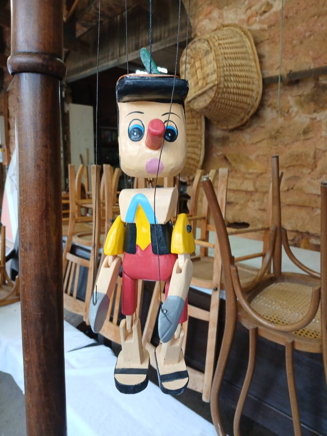 Marionnette en bois Pinocchio