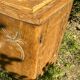 Two-door wooden bedside table