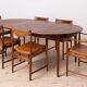 Torbjørn Afdal Darby Dining Set with Six Chairs & Extendable Table, 1960s