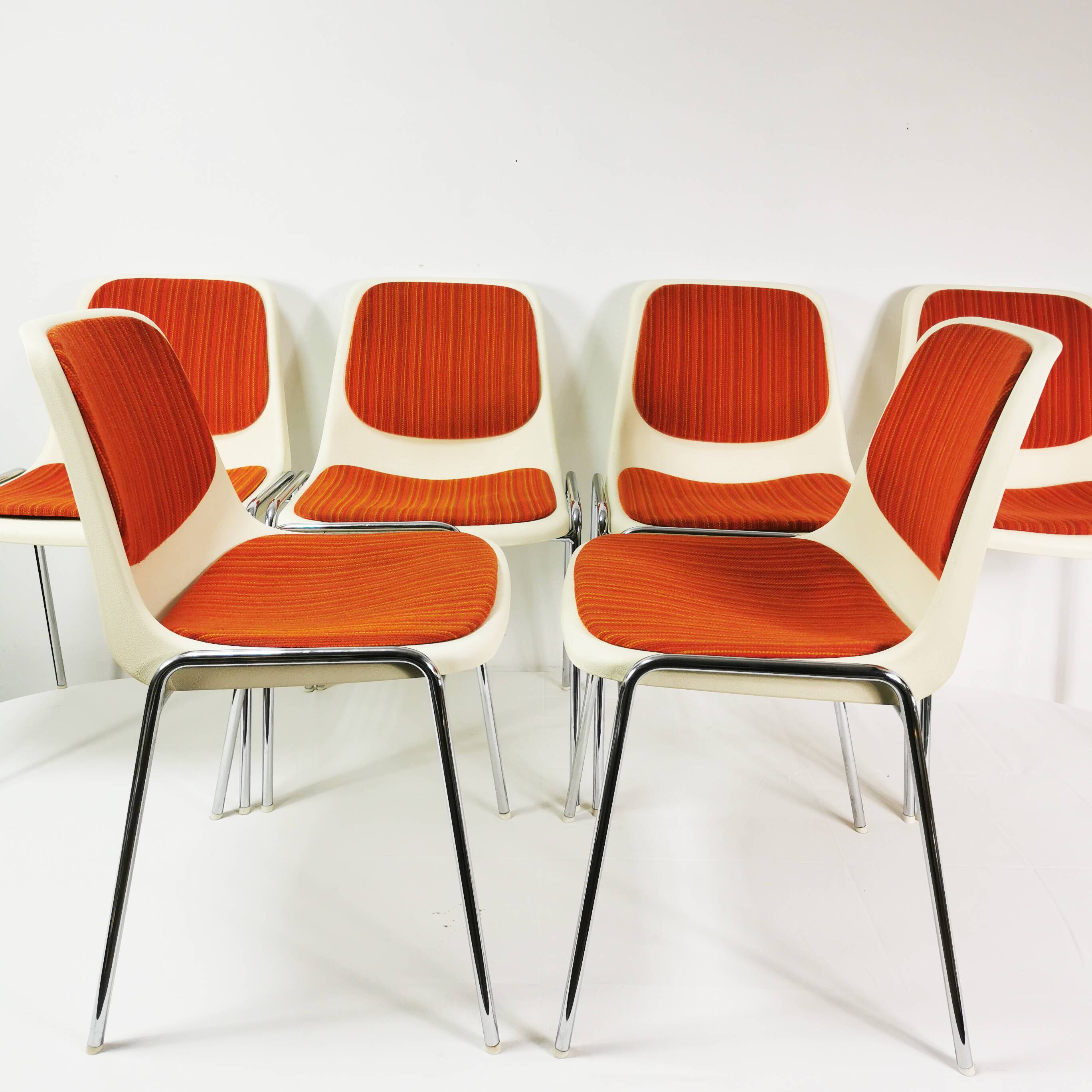Set of Space Age chairs, Mauser, Germany, 1970s