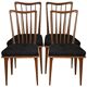 Set de 4 chaises style scandinave en teck