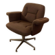 1970s swivel chair in tweed and chrome – 7 available