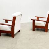 Ensemble de deux chaises longues brutalistes