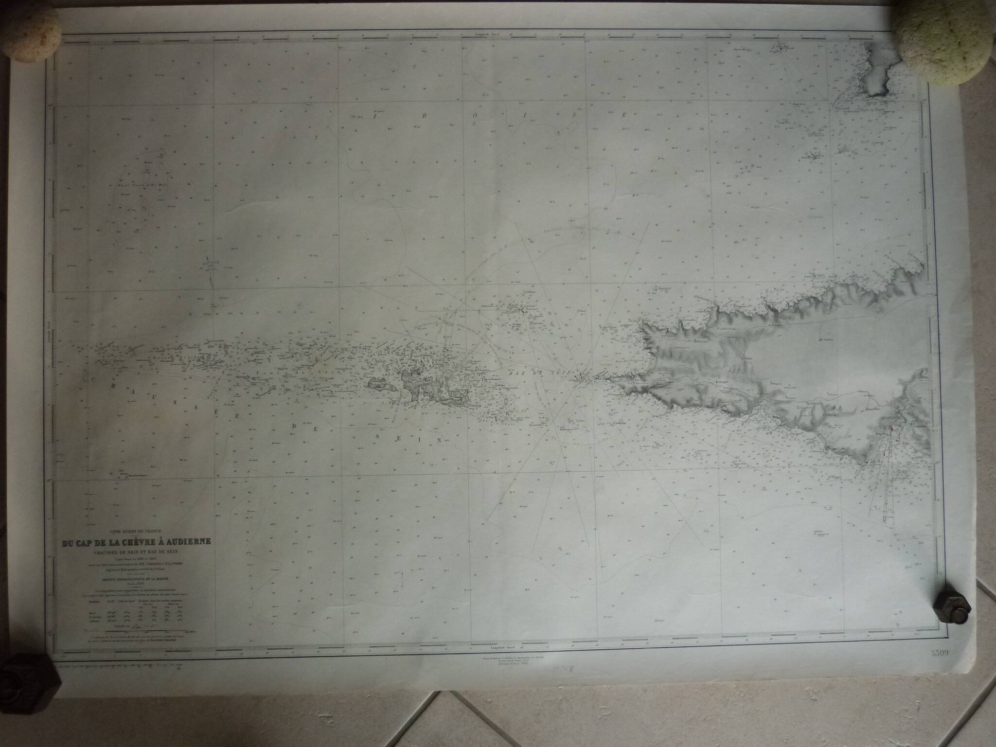 Navy chart “cap de la chèvre in audierne” nº 5309