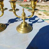 Paire de Chandelier Laiton