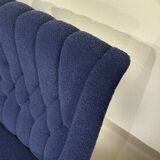 Graceful arm chair / wool bouclé / 70's