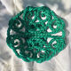 Large twisted green enamelled bowl