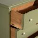Commode ancienne vert olive (vers 1920) #55
