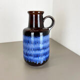 Large Pottery Fat Lava Multi-Color Floor Vase 408-40 Made by Scheurich, 1970s