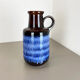 Vase de sol multicolore en poterie Fat Lava 408-40 Fabriqué par Scheurich, années 1970